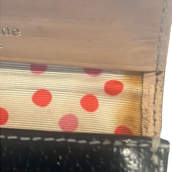 Kate Spade Black Leather Key Fob Zip Coin Bifold Wallet - Picture 14 of 15